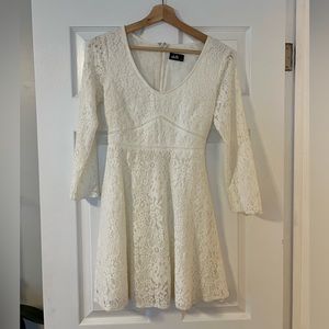DOTTI cream lace fit and flare dress size 6